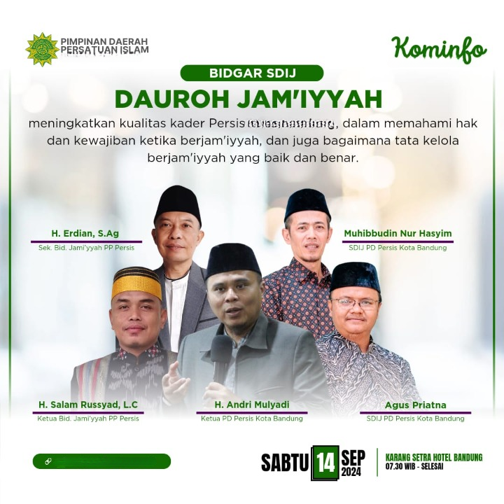 Dauroh Jamiyyah SDIJ PD PERSIS Provinsi Dki Jakarta